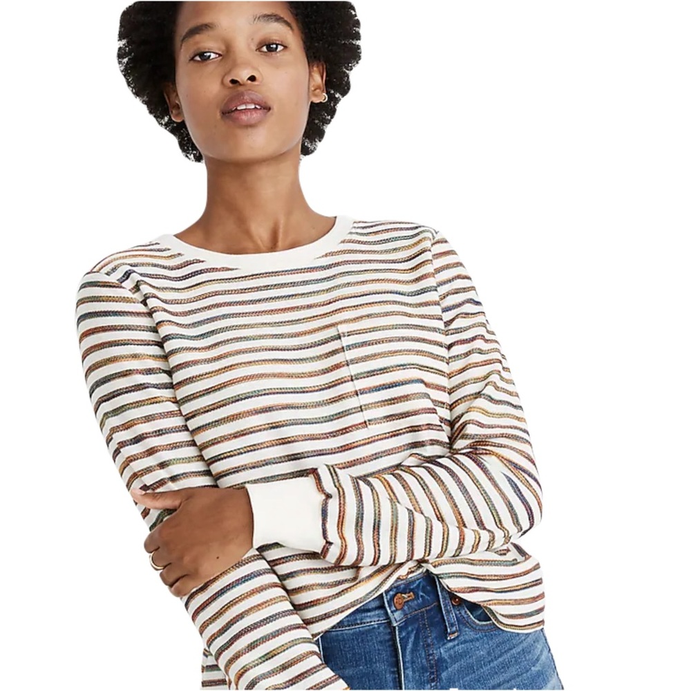 Madewell Multicolor Striped Blouse